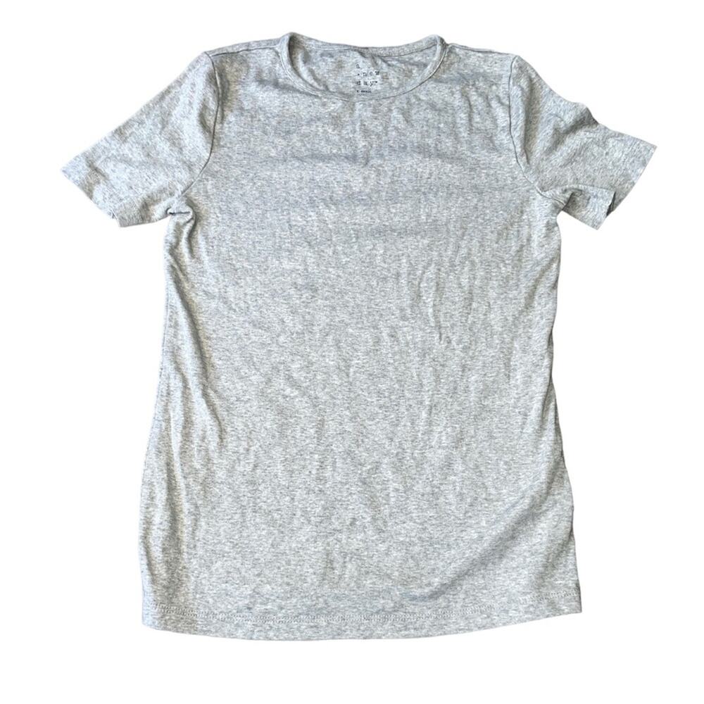 A New Day Gray Short Sleeve Blouse